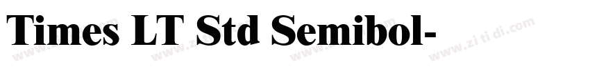 Times LT Std Semibol字体转换